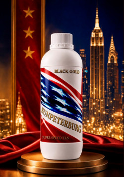 Лосьон премиум для моментального загара SUN PETERBURG black Gold super speed tan