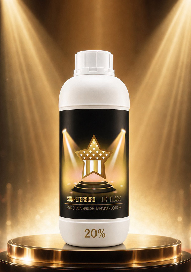 Лосьон премиум для моментального загара SUNPETERBURG JUST BLACK 20% super speed tan