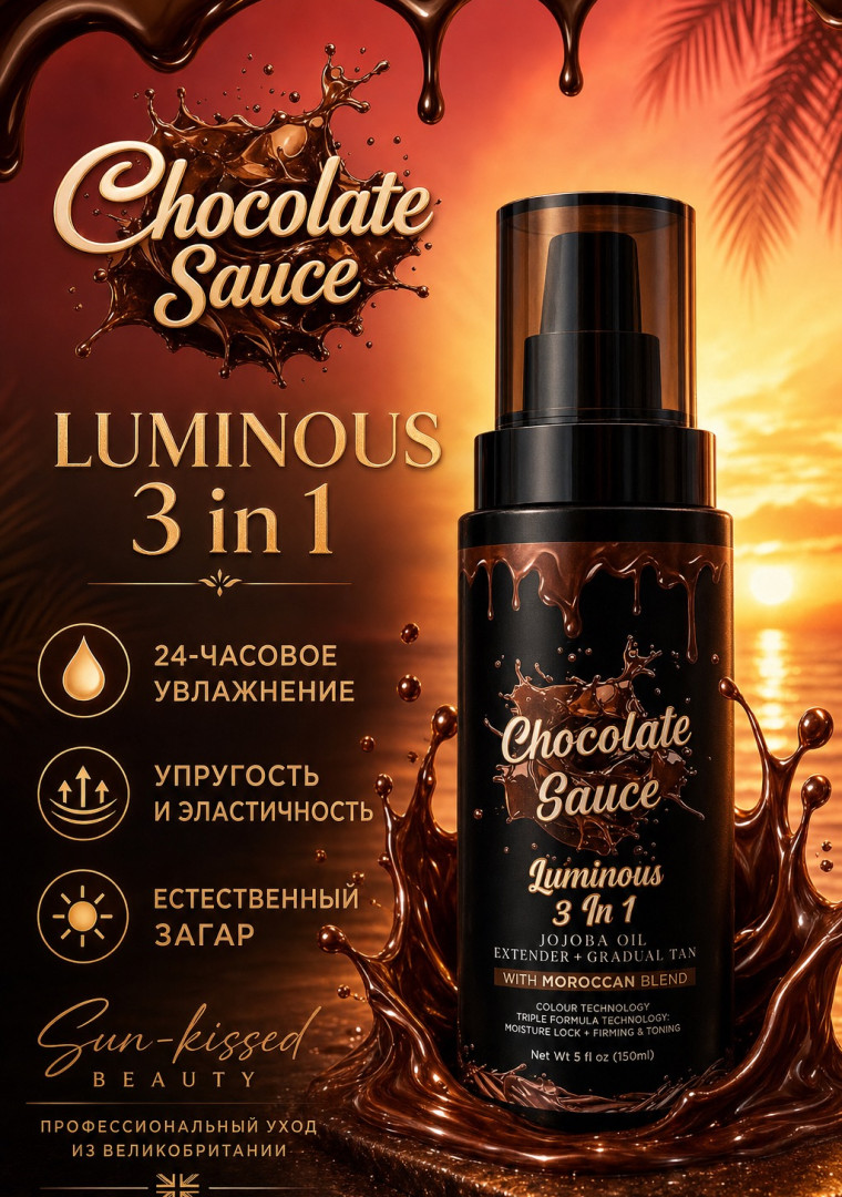 Косметика для загара Chocolate Sauce Luminos 3 in 1 150 мл