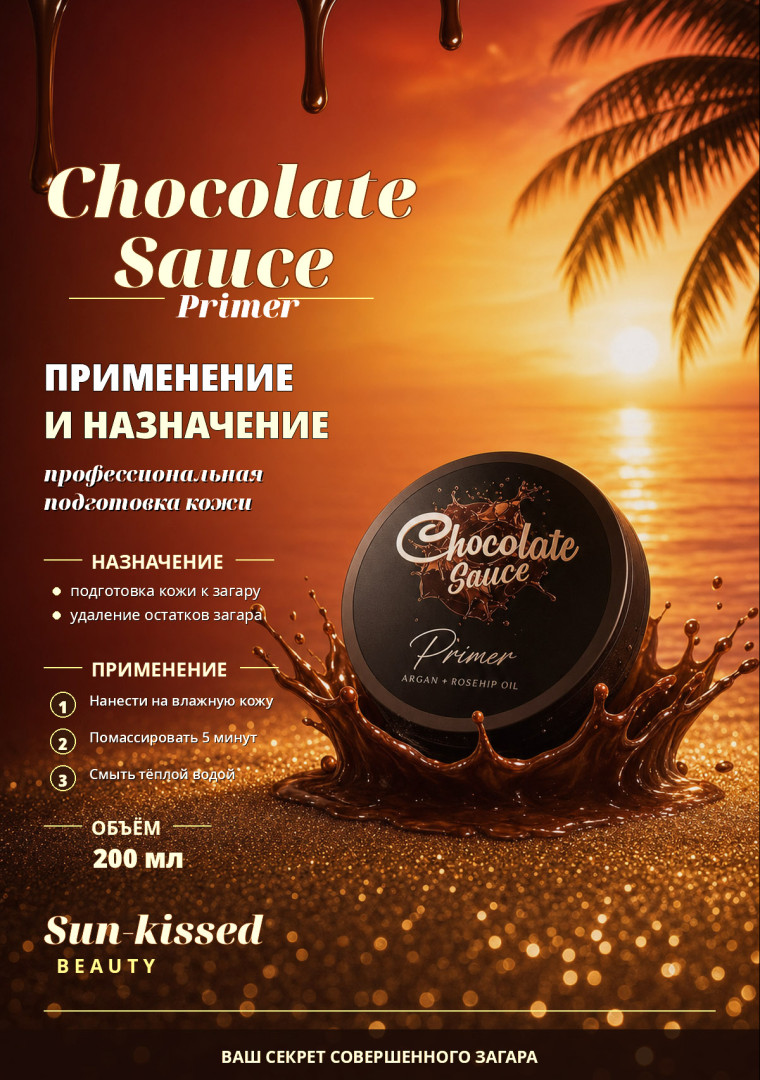 Косметика для загара Chocolate Sauce Primer 200 мл