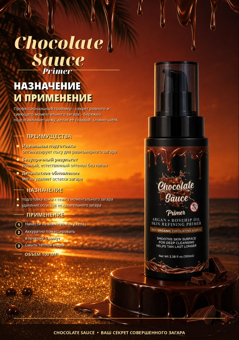 Косметика для загара Chocolate Sauce Primer 100 мл